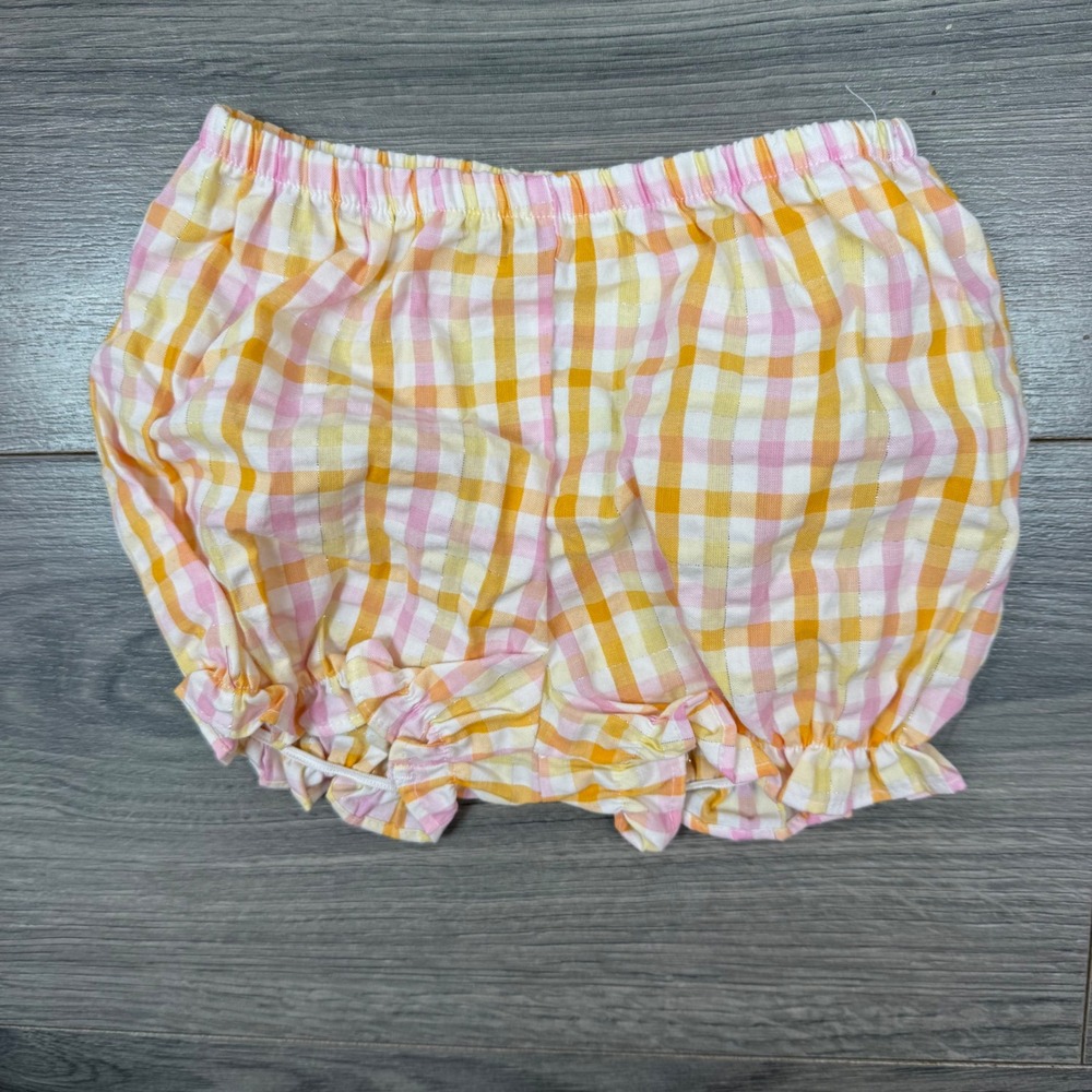 Vintage 2001 Youngland 12M Baby Dress Bloomers Set Pink Gingham Floral NWT - Picture 4 of 13